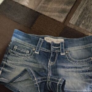 BKE Distressed Blue Denim Shorts